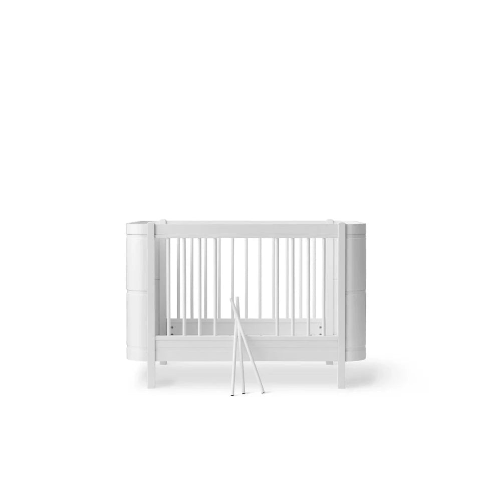 OLIVER FURNITURE - Lit Bébé Évolutif Wood Mini+, Blanc
