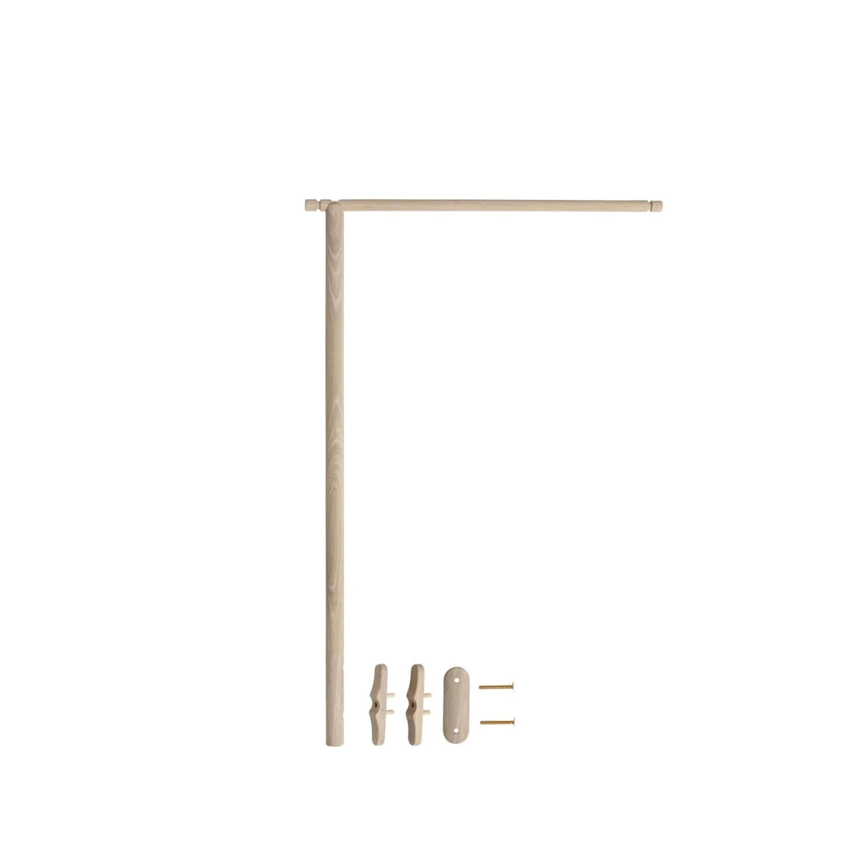 OLIVER FURNITURE - Lit Bébé Évolutif Wood Mini+, Blanc/Chêne