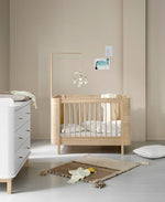 OLIVER FURNITURE - Lit Bébé Évolutif Wood Mini+, Chêne