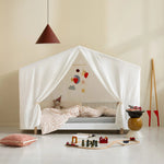 OLIVER FURNITURE - Lit Cabane Oliver Furniture Original, 90x200 Cm, Blanc/chêne