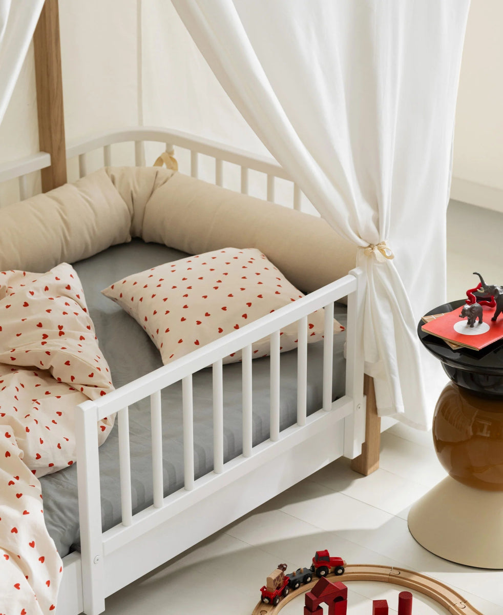 OLIVER FURNITURE - Lit Cabane Oliver Furniture Original, 90x200 Cm, Blanc/chêne