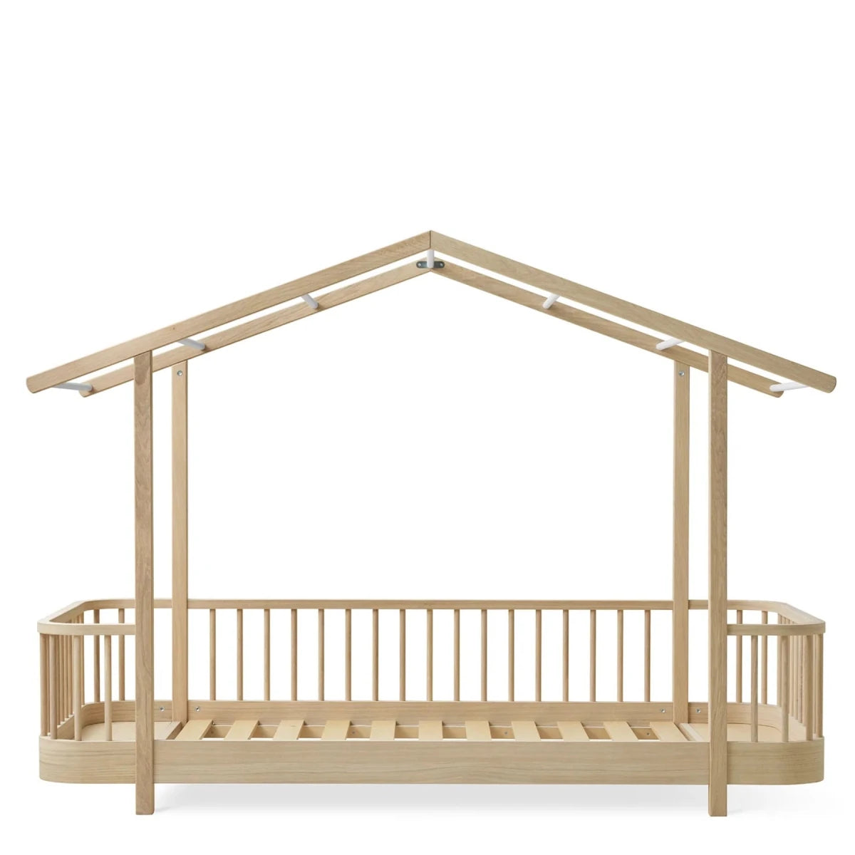 OLIVER FURNITURE-Lit Cabane Original, 90x200 Cm, Chêne