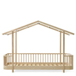 OLIVER FURNITURE-Lit Cabane Original, 90x200 Cm, Chêne