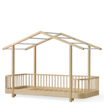OLIVER FURNITURE-Lit Cabane Original, 90x200 Cm, Chêne