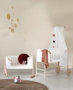 OLIVER FURNITURE - Lit Cododo Wood Avec Kit Conversion - Blanc/Chêne