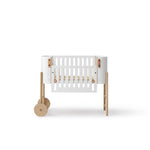 OLIVER FURNITURE - Lit Cododo Wood Avec Kit Conversion - Blanc/Chêne