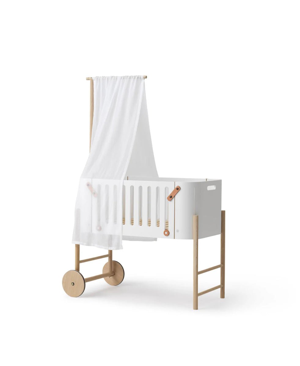 OLIVER FURNITURE - Lit Cododo Wood Avec Kit Conversion - Blanc/Chêne