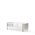 OLIVER FURNITURE - Lit Junior Wood Mini+, Blanc/Chêne