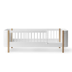 OLIVER FURNITURE - Lit Junior Wood Mini+, Blanc/Chêne