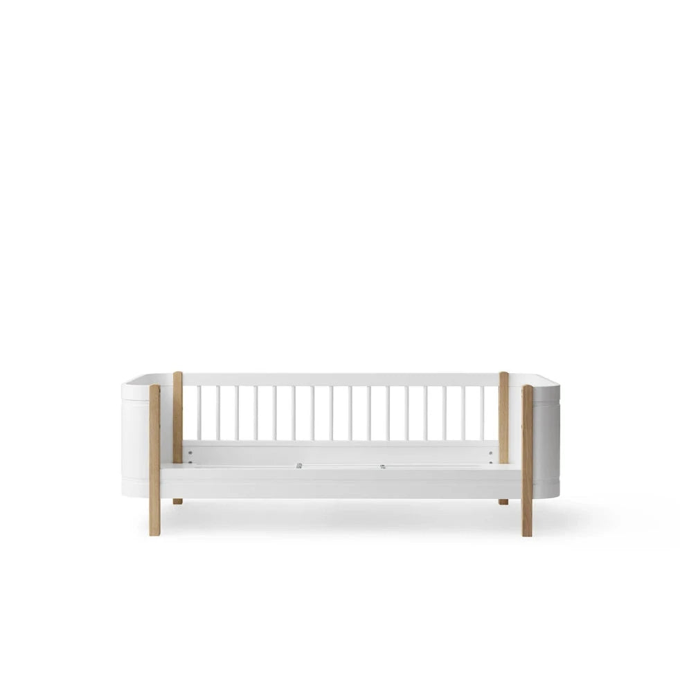 OLIVER FURNITURE - Lit Junior Wood Mini+, Blanc/Chêne