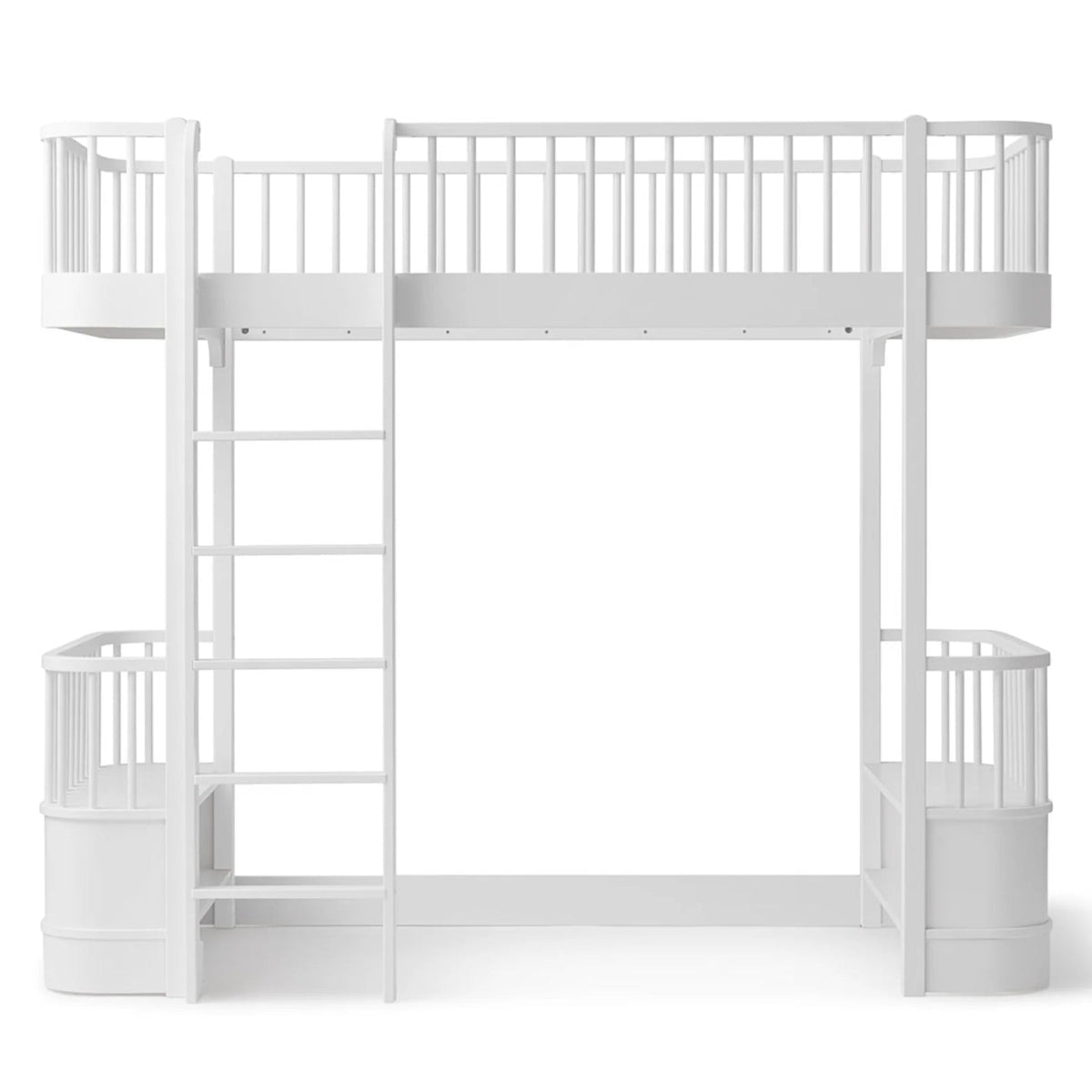 OLIVER FURNITURE - Lit Mezzanine Haut Wood Original, Blanc