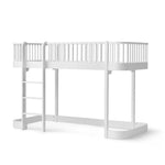 OLIVER FURNITURE - Lit Mezzanine Mi - haut Wood Original, Blanc