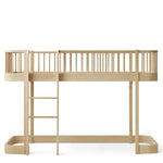 OLIVER FURNITURE-Lit Mezzanine, Original, Mi-Haut, 90x200 Cm, Chêne