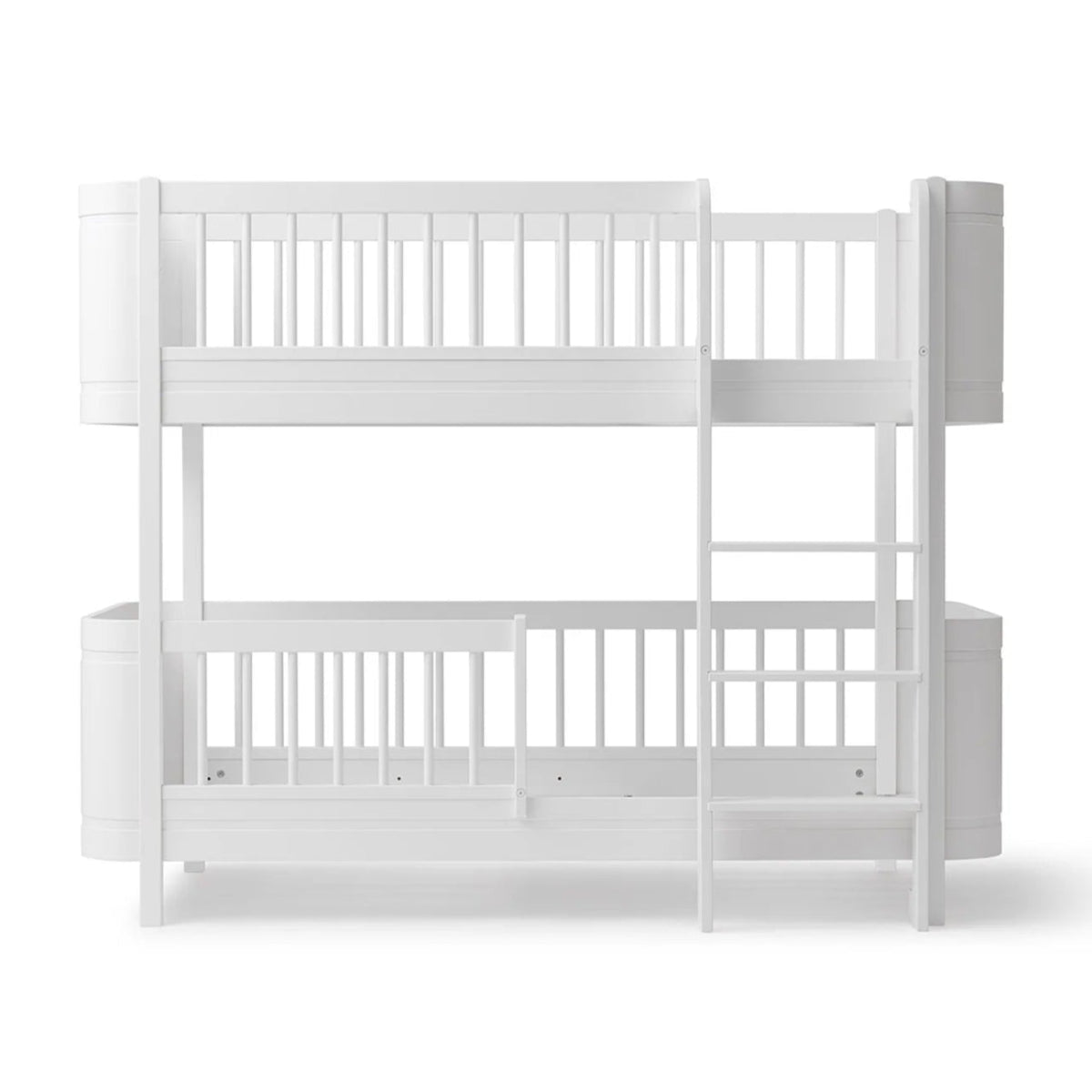 OLIVER FURNITURE - Lit Superposé Mi - Haut Wood Mini+, Blanc