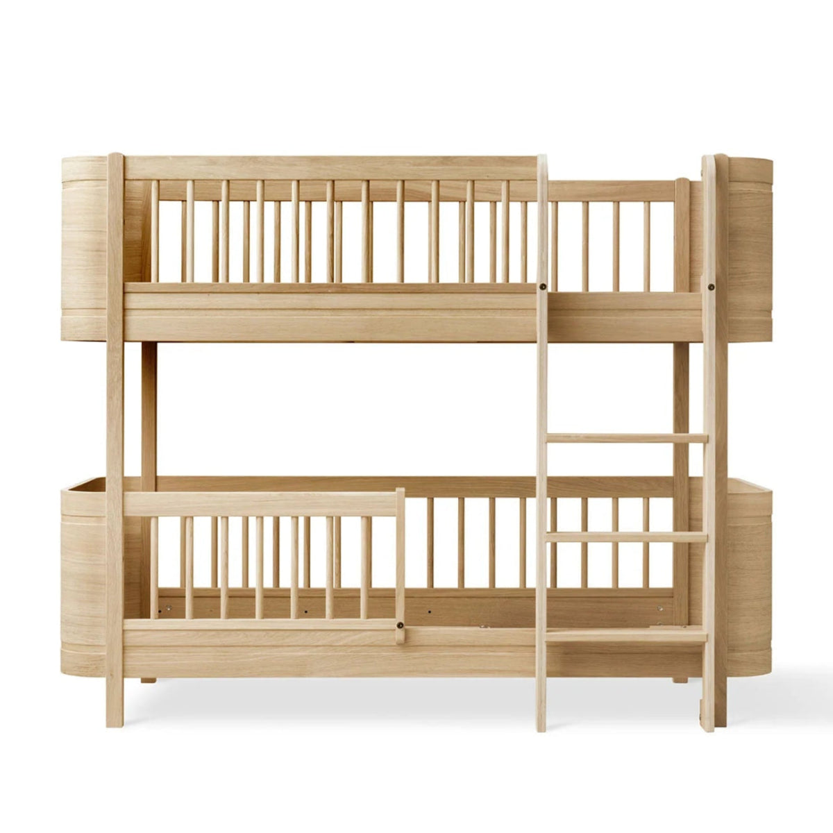 OLIVER FURNITURE - Lit Superposé Mi - haut Wood Mini+, Chêne