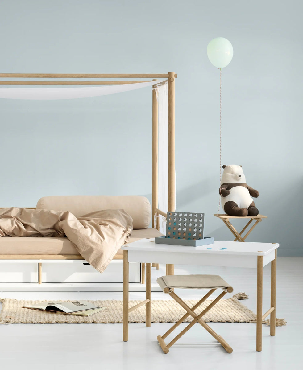 OLIVER FURNITURE - Table De Jeux Petit Enfant Camp, Blanc/Chêne