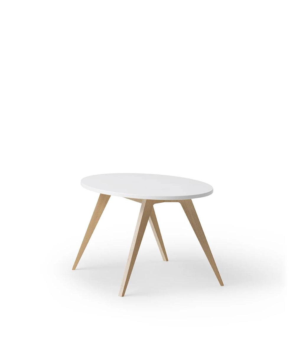 OLIVER FURNITURE - Table Wood PingPong, Blanc/Chêne