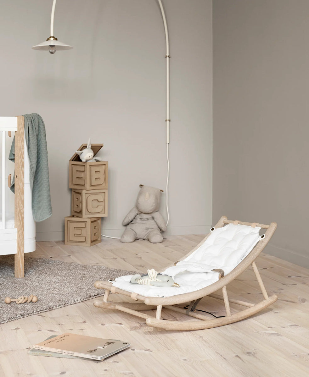 OLIVER FURNITURE - Transat Bébé & Enfant Wood, Chêne/Blanc
