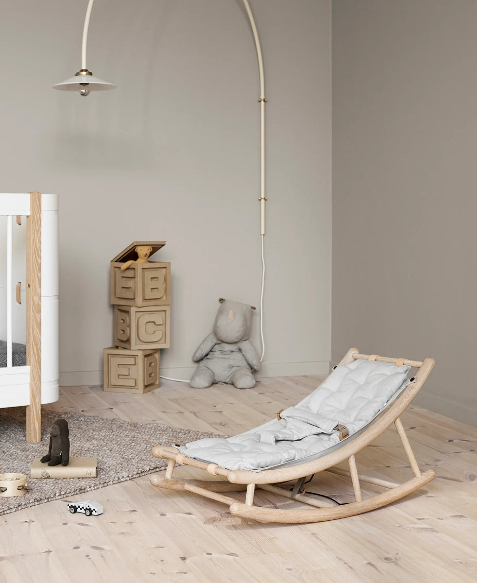 OLIVER FURNITURE - Transat Bébé & Enfant Wood, Chêne/Gris