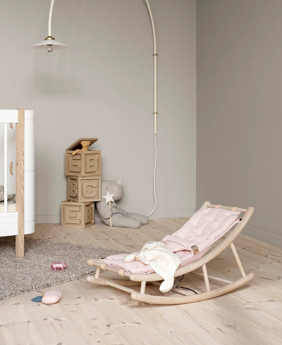 OLIVER FURNITURE - Transat Bébé & Enfant Wood, Chêne/Rose