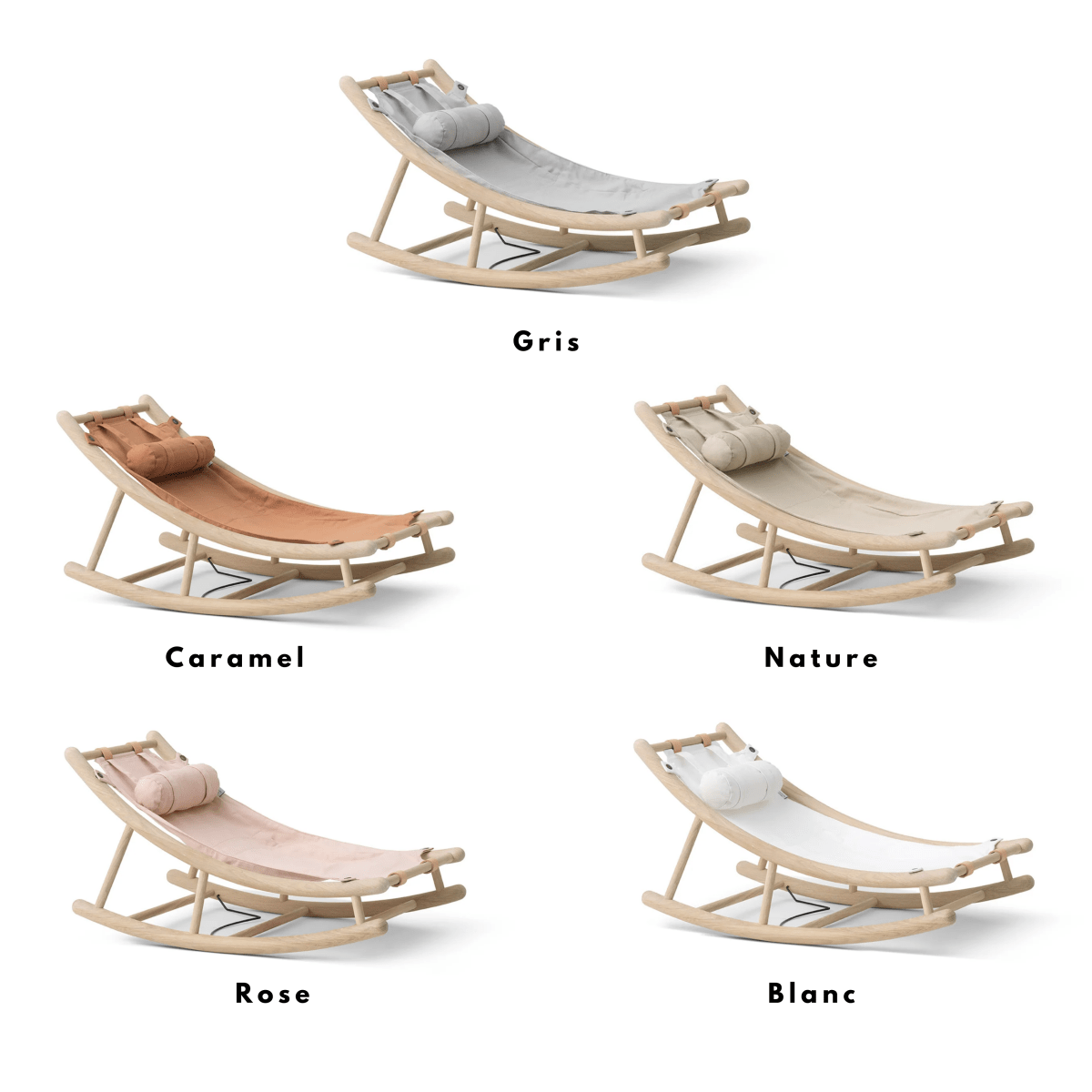 OLIVER FURNITURE - Transat Enfant Wood, Chêne/Caramel