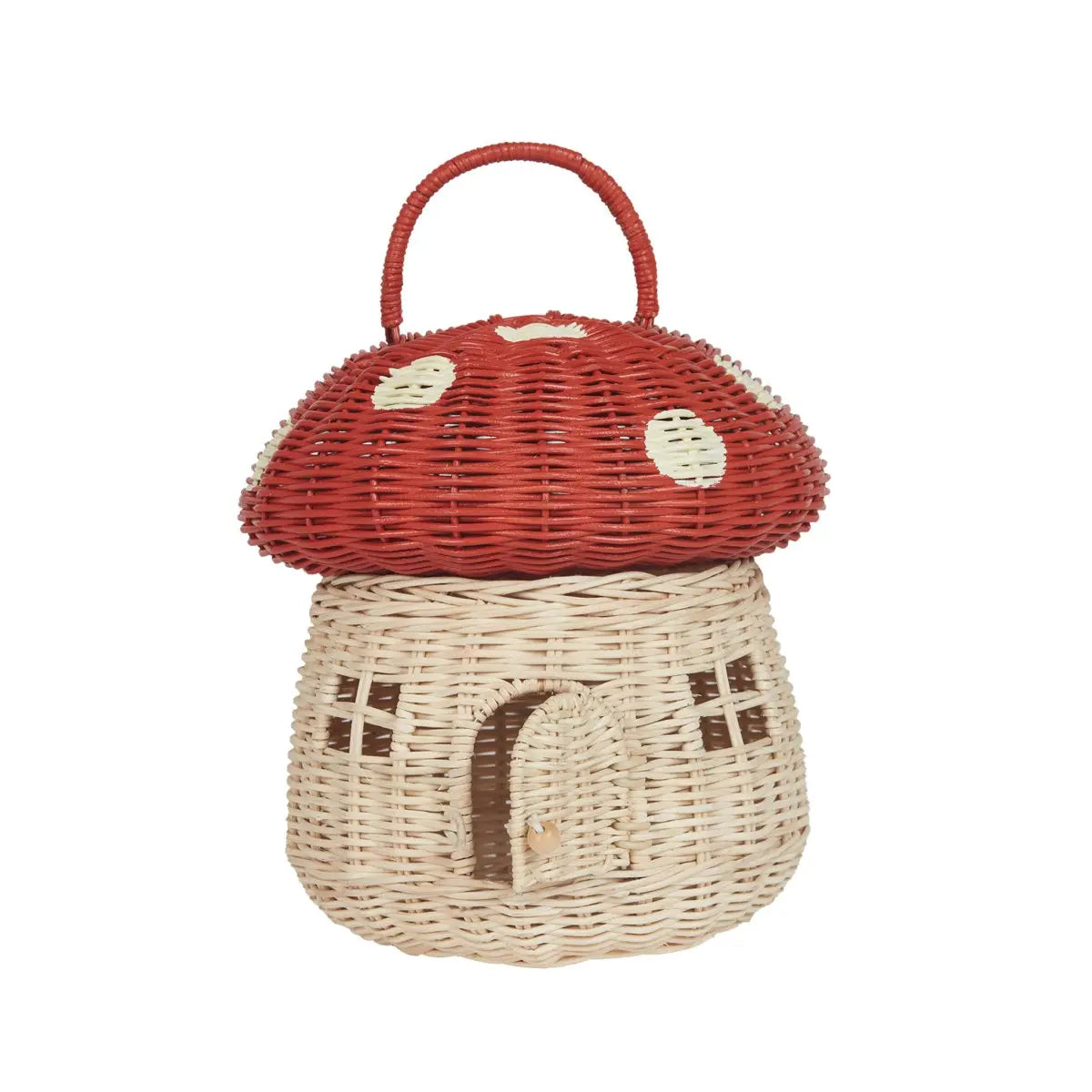 OLLI ELLA - Panier Champignon - Rouge