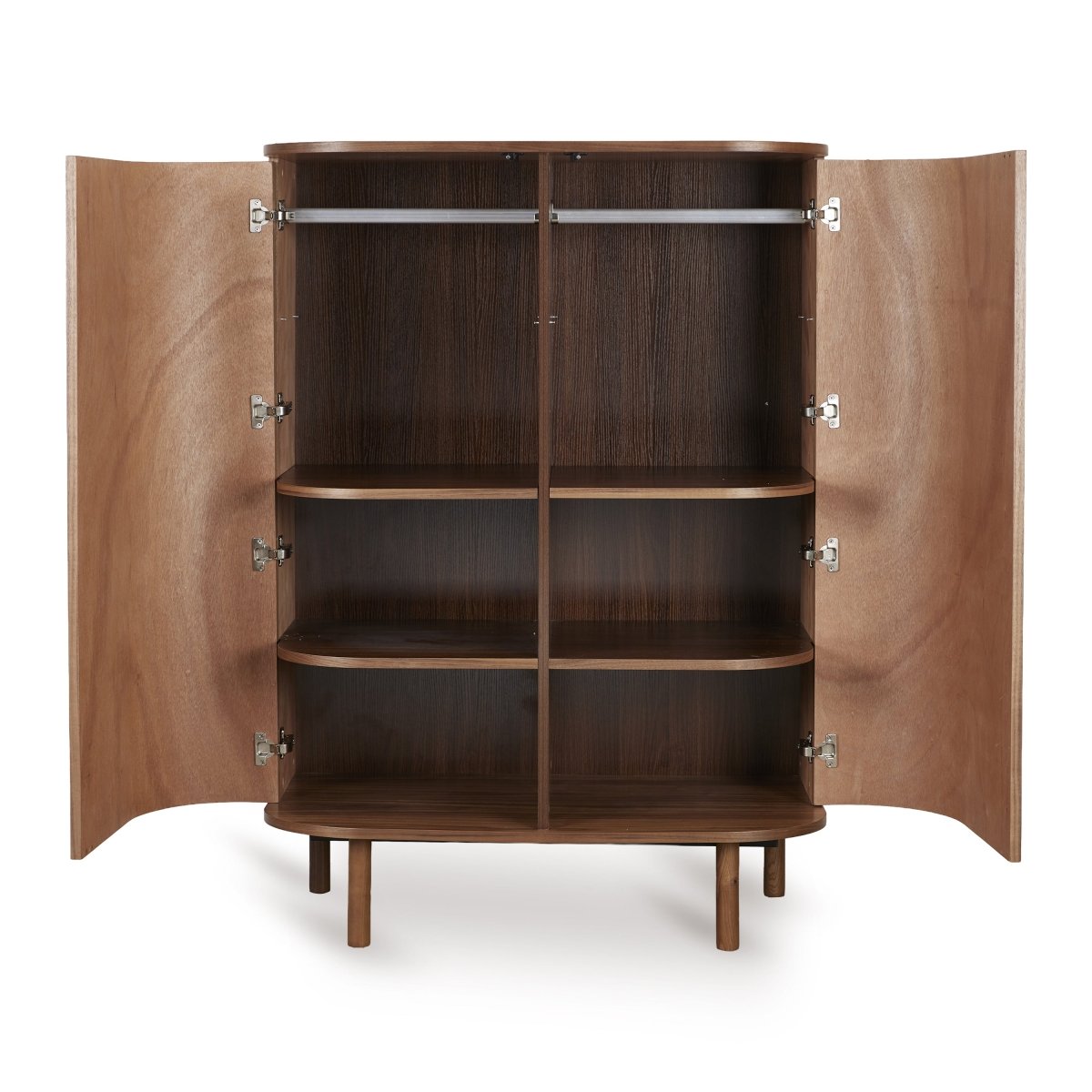 QUAX-Armoire Yume - Portes Rondes - Noyer