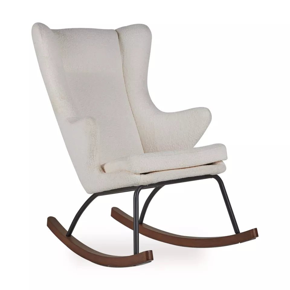 QUAX - Chaise À Bascule Adulte De Luxe - Crème