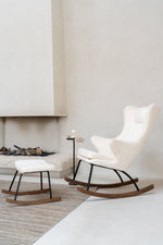 QUAX - Chaise À Bascule Adulte De Luxe - Crème