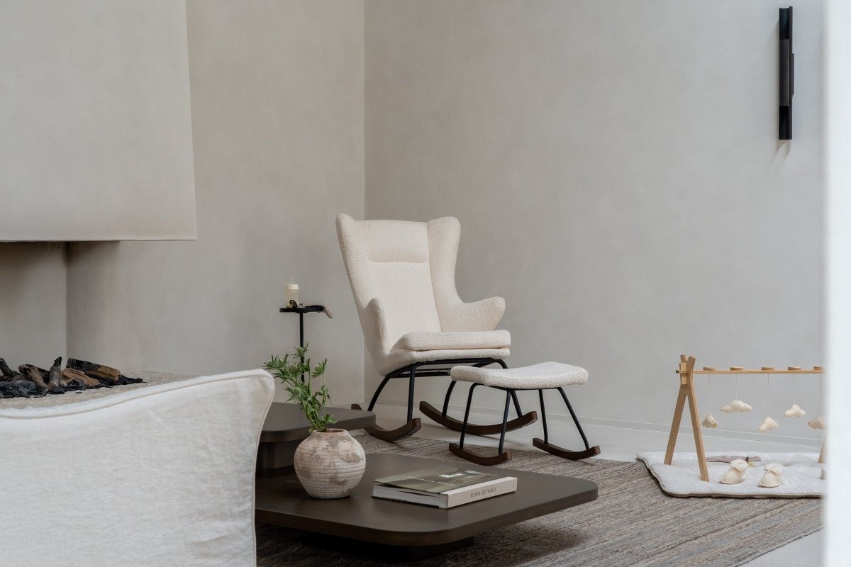 QUAX - Chaise À Bascule Adulte De Luxe - Crème