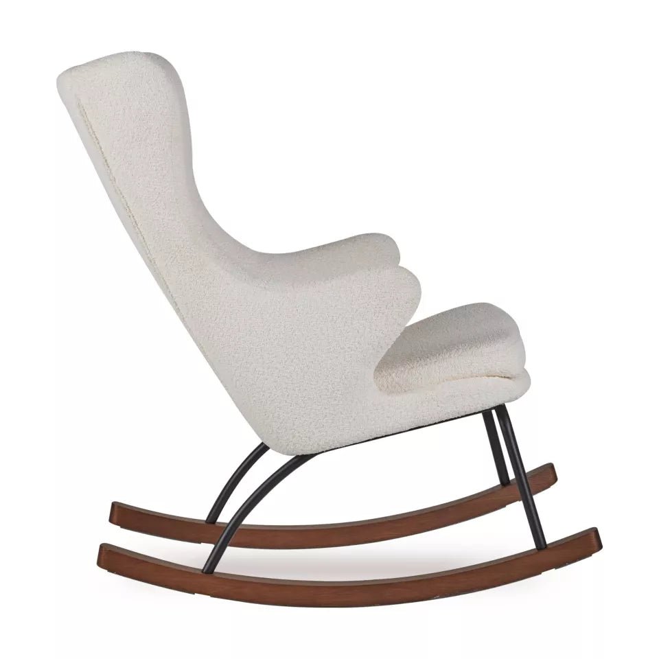 QUAX - Chaise À Bascule Adulte De Luxe - Crème