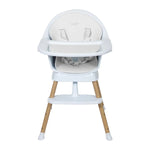 QUAX - Chaise Bébé Evolutive Ultimo 3 Luxe - Blanc - Naturel
