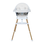 QUAX - Chaise Bébé Evolutive Ultimo 3 Luxe - Blanc - Naturel
