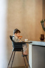 QUAX - Chaise Bébé Evolutive Ultimo 3 Luxe - Noir - Chataignier