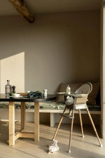 QUAX - Chaise Bébé Evolutive Ultimo 3 Luxe - Thym - Naturel