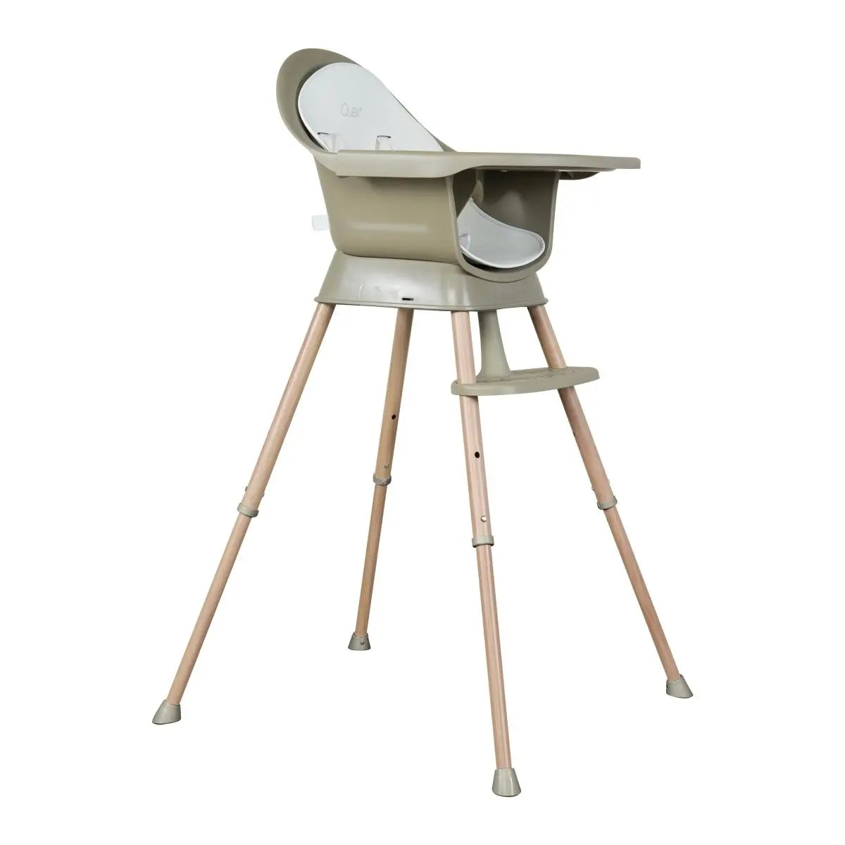 QUAX - Chaise Bébé Evolutive Ultimo 3 Luxe - Thym - Naturel
