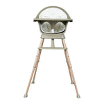 QUAX - Chaise Bébé Evolutive Ultimo 3 Luxe - Thym - Naturel