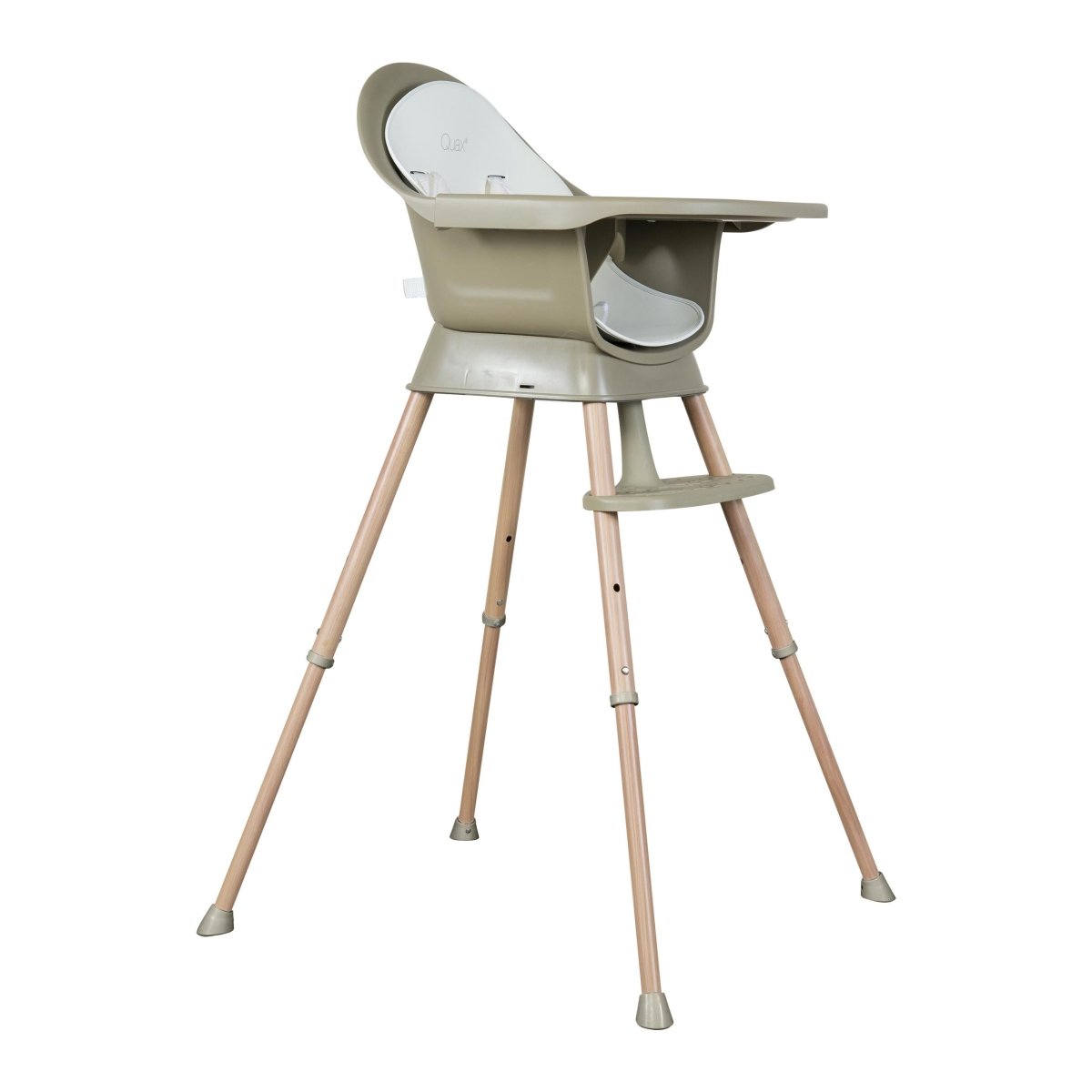 QUAX - Chaise Bébé Evolutive Ultimo 3 Luxe - Thym - Naturel