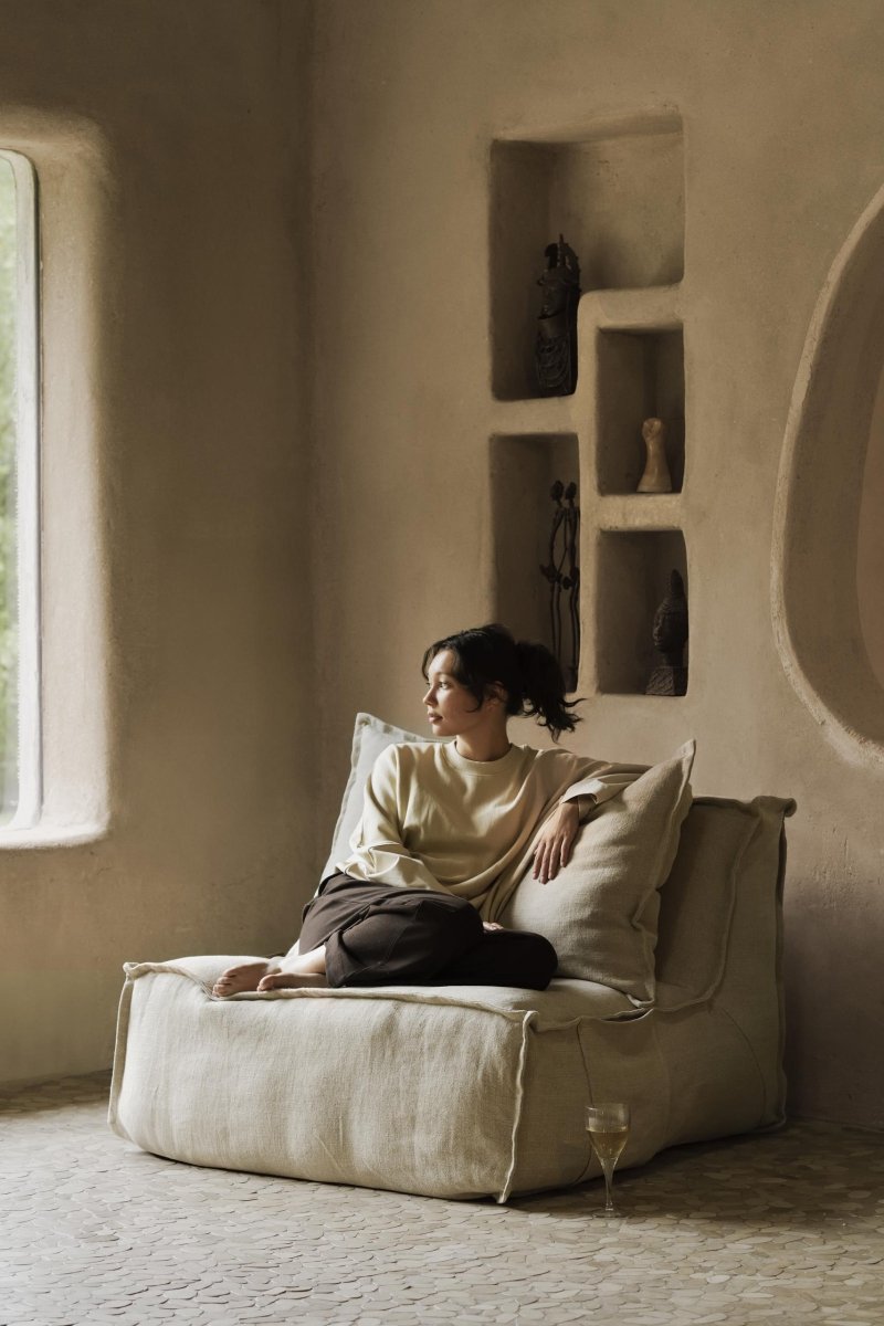 QUAX - Chaise Longue En Lin