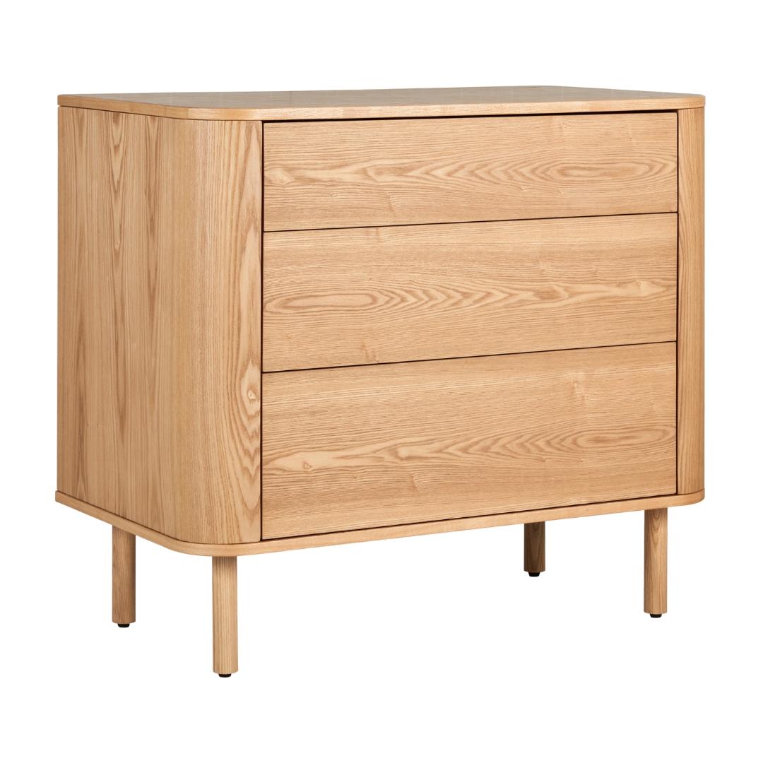 QUAX - Commode 3 Tiroirs YUME - Frêne Naturel