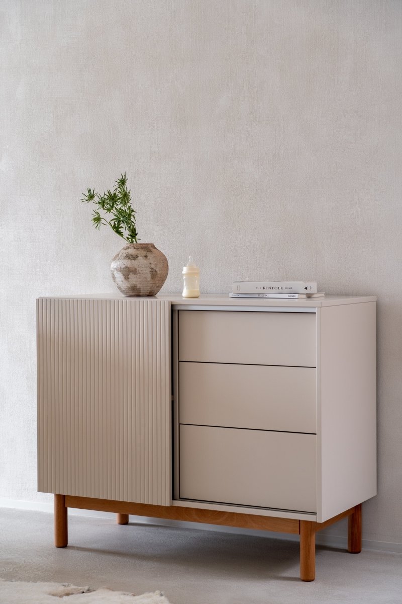 QUAX - Commode MOOD Porte + 3 Tiroirs - Argile