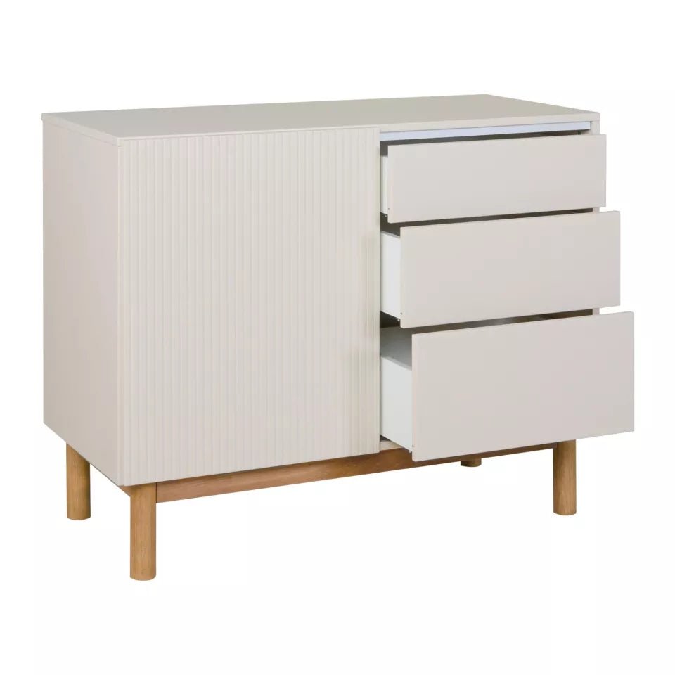 QUAX - Commode MOOD Porte + 3 Tiroirs - Argile