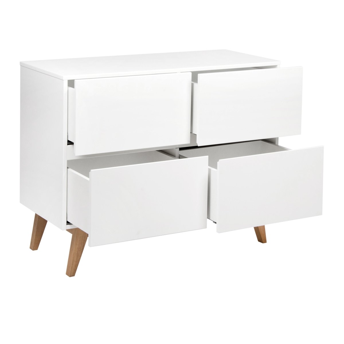 QUAX - Commode Trendy 4 Tiroirs - Blanc