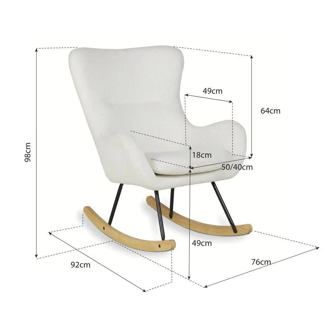 QUAX - Fauteuil À Bascule Adulte Basic Désert