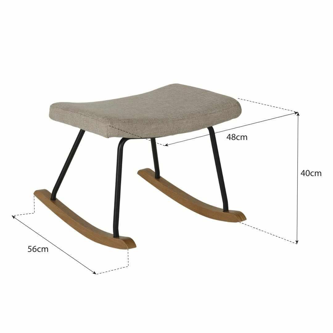 QUAX - Fauteuil À Bascule Adulte De Luxe Noir