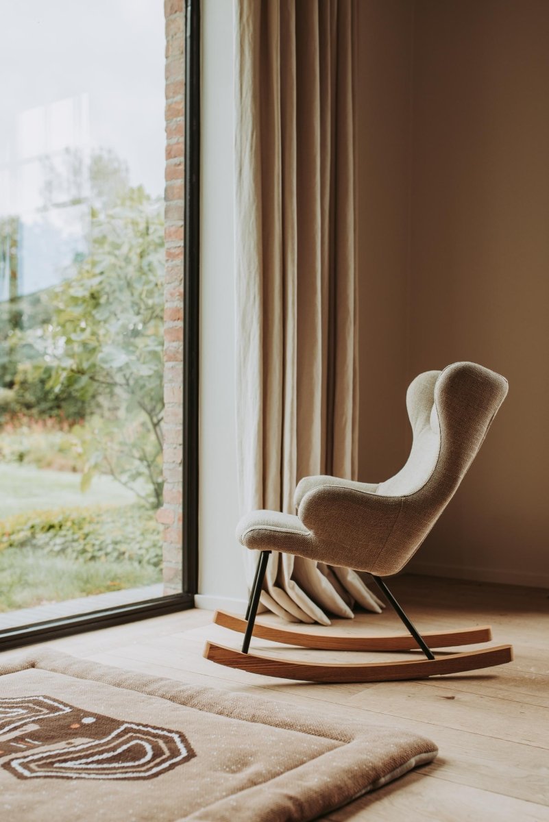 QUAX - Fauteuil À Bascule De Luxe Enfant Argile