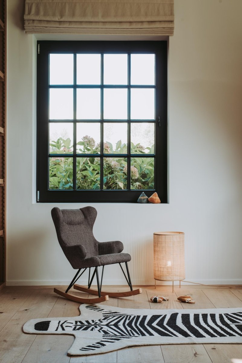 QUAX - Fauteuil À Bascule De Luxe Enfant Noir