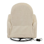 QUAX-Fauteuil D'Allaitement Électrique Swivel & Gliding - Teddy Taupe