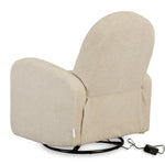 QUAX-Fauteuil D'Allaitement Électrique Swivel & Gliding - Teddy Taupe
