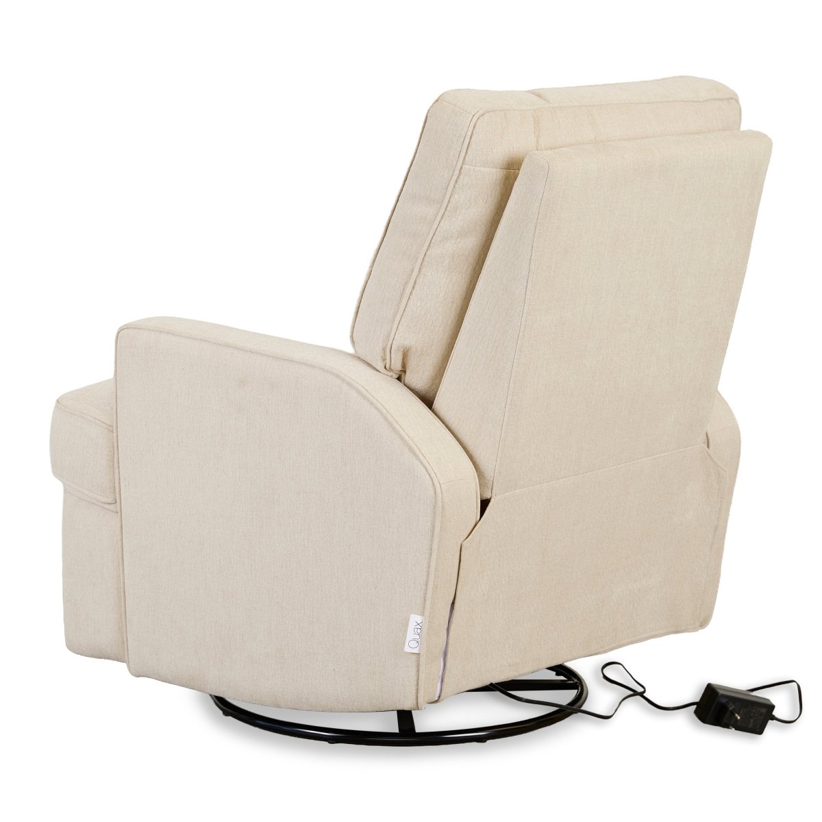 QUAX-Fauteuil D'Allaitement Électrique Swivel & Gliding - Tofu